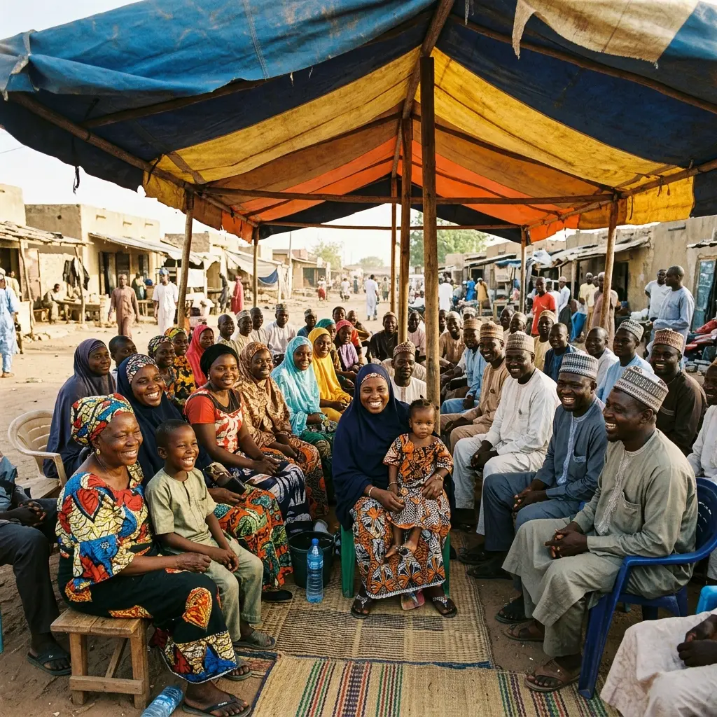 Community members participating together