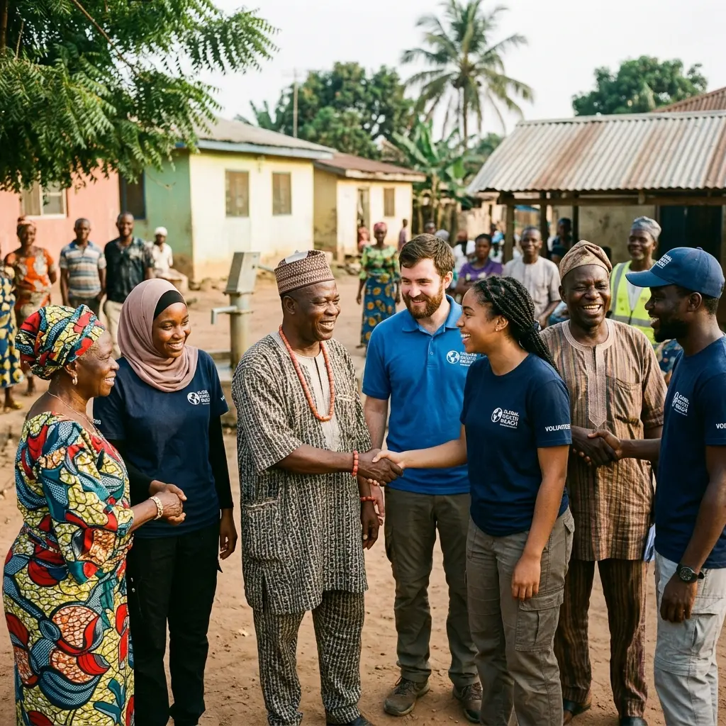 Partners and community members together